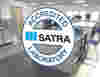 SATRA accredited laboratory logo